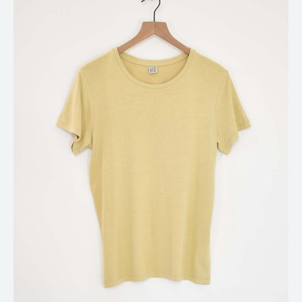 Baserange Butter Yellow Silk Shirt